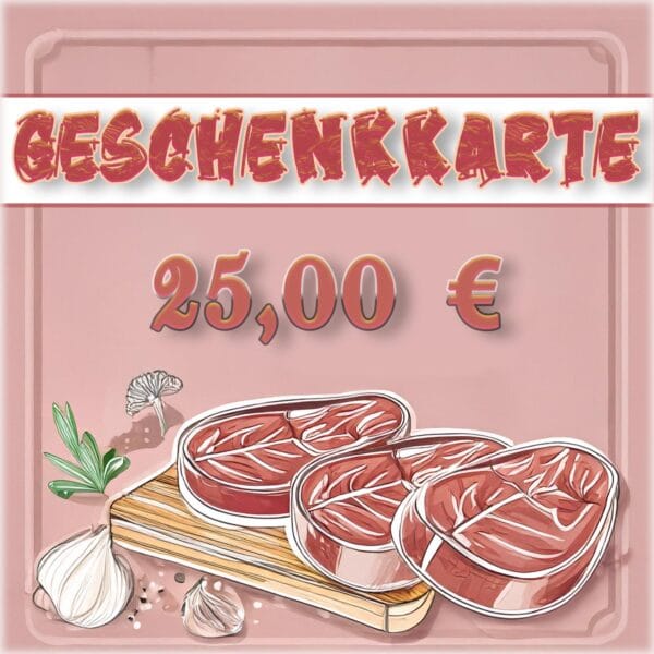 Geschenkarte 25 Euro