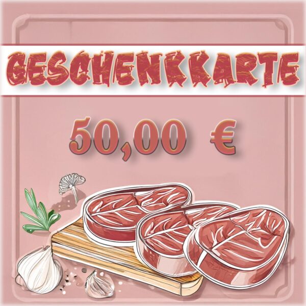 Geschenkarte 50 Euro